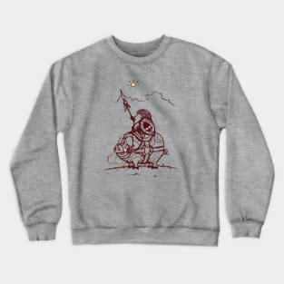 Nature Warriors: Battle Hedgehog Crewneck Sweatshirt